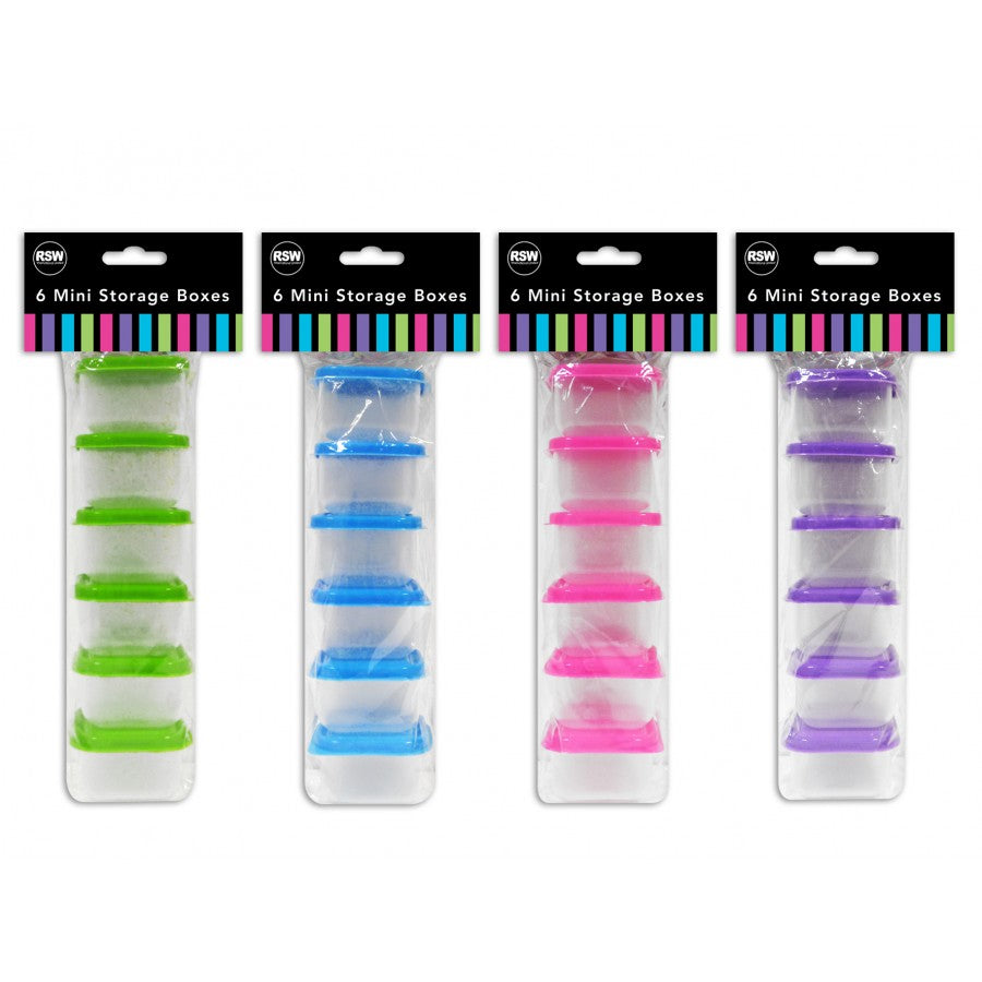 MINI BABY FOOD KITCHEN SPICE POT STORAGE CONTAINERS LID (5CM X 5CM X 4CM) 6/PK. AM5741 \\\KD17174