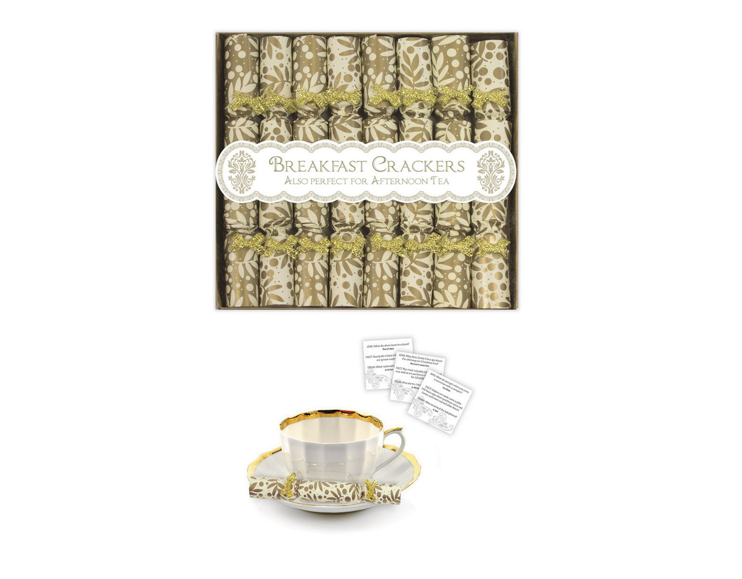 GOLD MINI BREAKFAST SAUCER CRACKERS 8/PK. XM4661G \\\KD17185