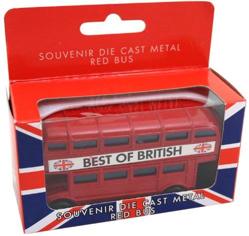 DIE CAST RED LONDON BUS FIGURE WINDOW BOX. EL66573 \\\KD17190