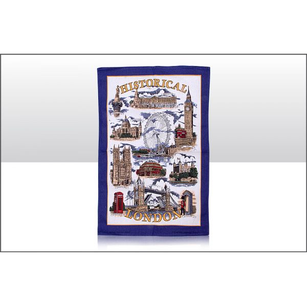 HISTORICAL LONDON TEA TOWEL. EL56544 \\\KD17196