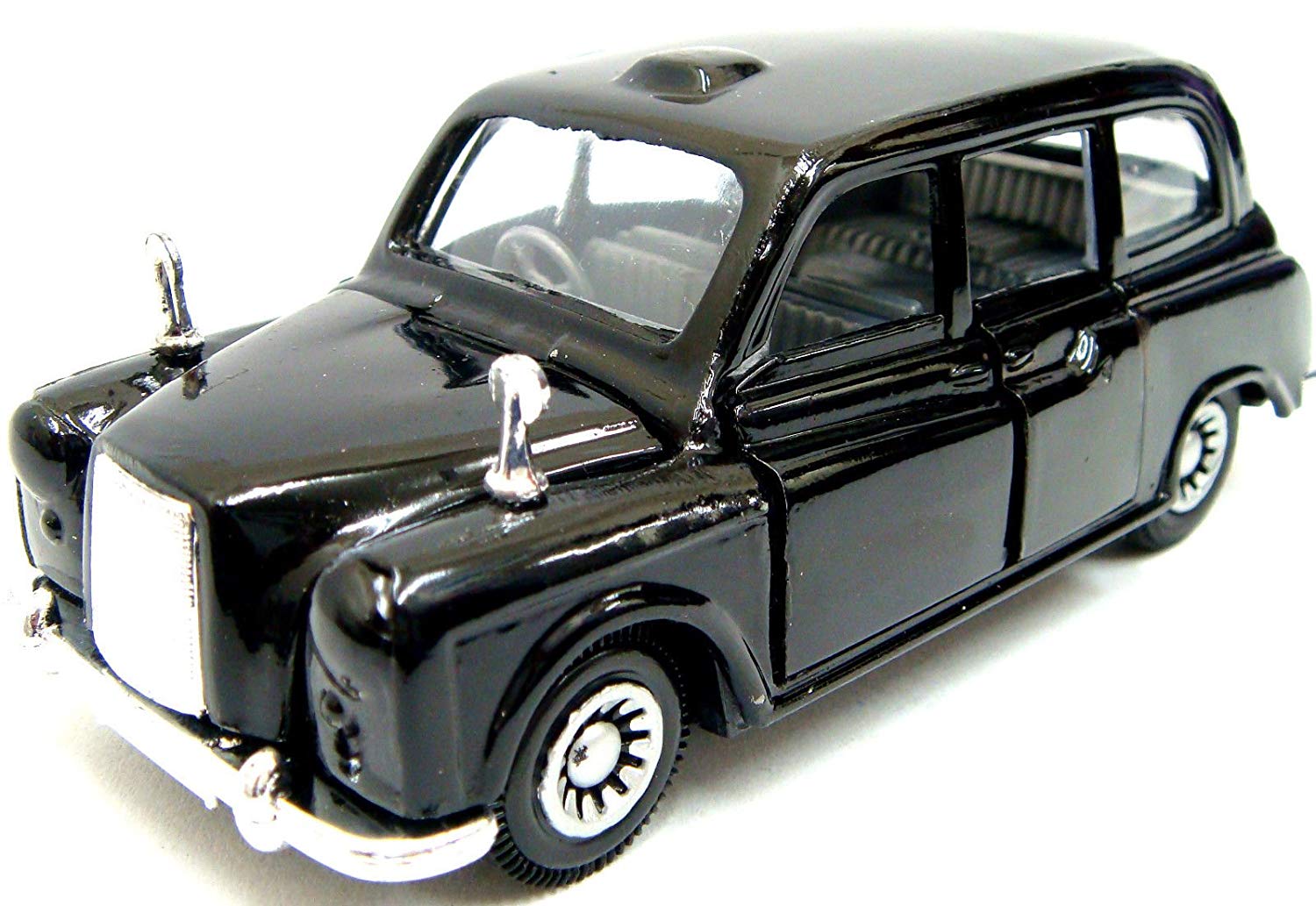 UNION JACK DIE CAST PULL BACK BLACK TAXI. EL64791 \\\KD17214