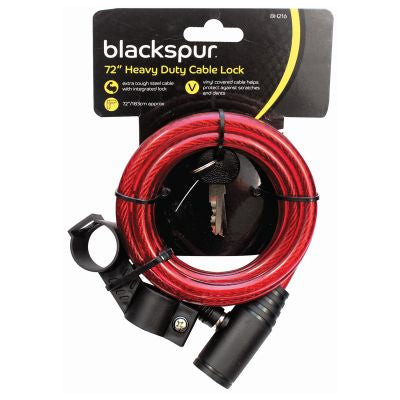 BLACKSPUR HEAVY DUTY CABLE BICYCLE LOCK 72 INCH. BB-BH216 \\\KD17225