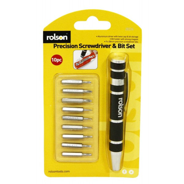 ROLSON PRECISION SCREWDRIVER 9 IN 1. RT28226 \\\KD17230
