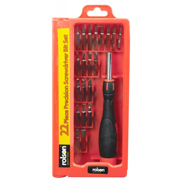 ROLSON PRECISION SCREWDRIVER SET 22 PIECES. RT28292 \\\KD17233