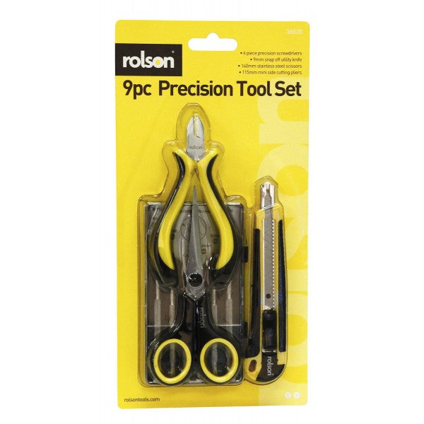 ROLSON PRECISION TOOL KIT 9 PIECES. RT36035 \\\KD17234