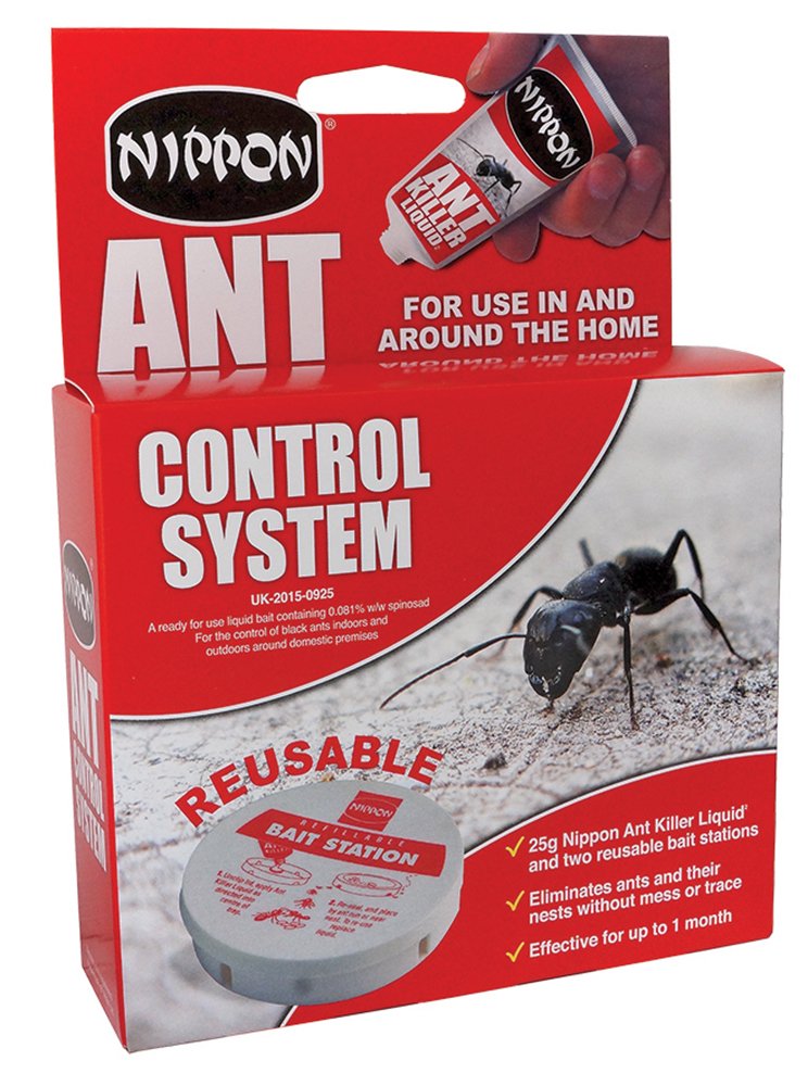 NIPPON ANT CONTROL SYSTEM 2 TRAPS / BAITS & ANT KILLER LIQUID 25G. 5NI50 \\\KD17240