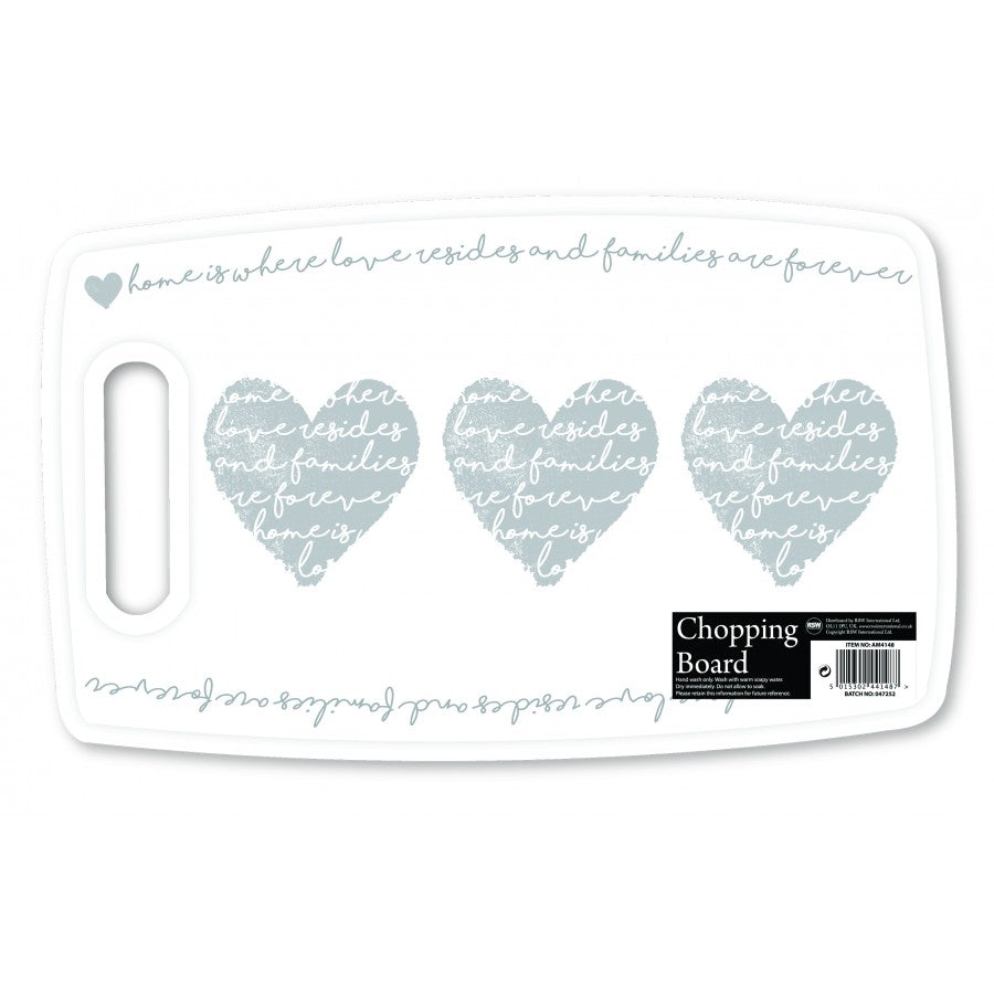 MODENA CHOPPING BOARD HEART DESIGN 37CM X 23CM X 7CM. AM4148 \\\KD17277
