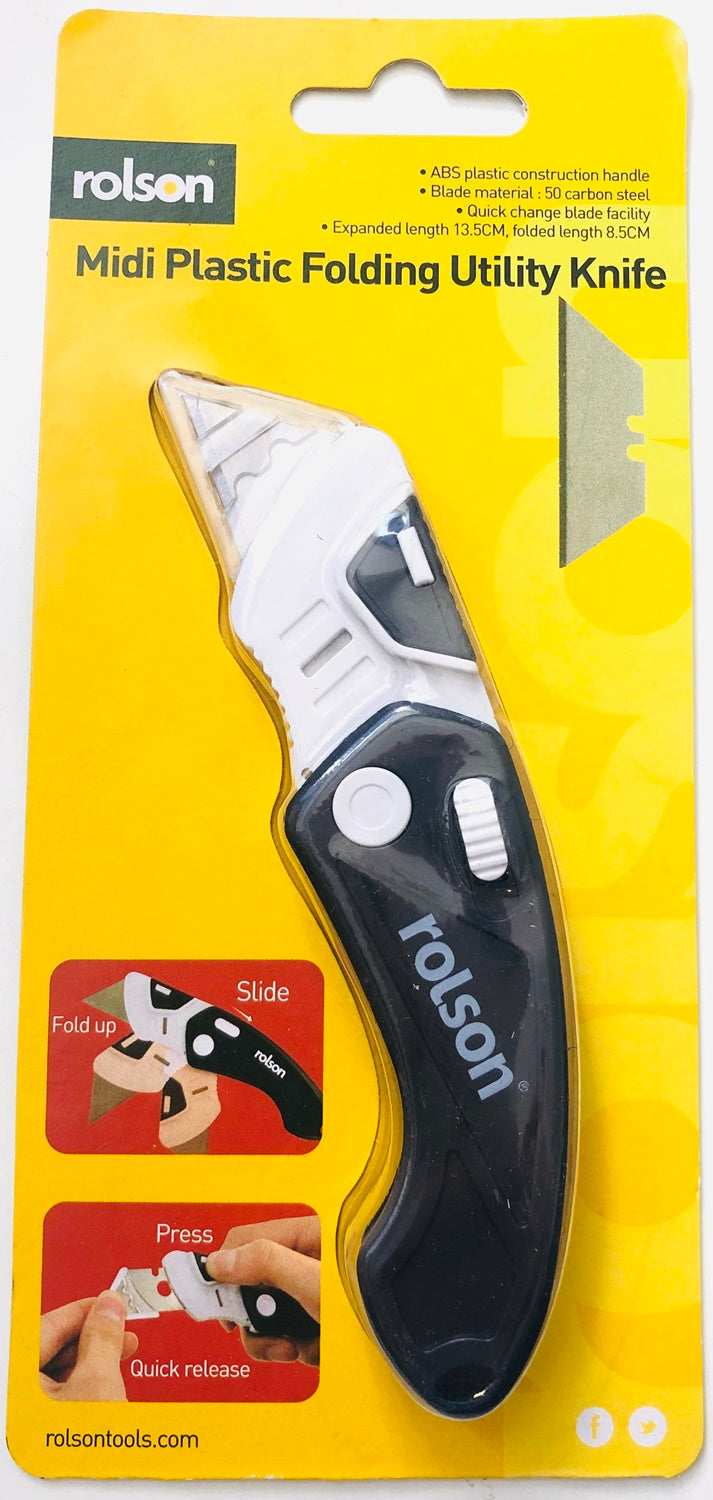 ROLSON MIDI FOLDING UTILITY KNIFE. RT62813 \\\KD17309