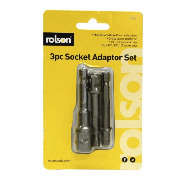 ROLSON SOCKET ADAPTOR SET 3/PK. RT30411 \\\KD17310