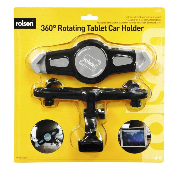 ROLSON 360 DEGREE ROTATING CAR TABLET HOLDER. RT43099 \\\KD17313