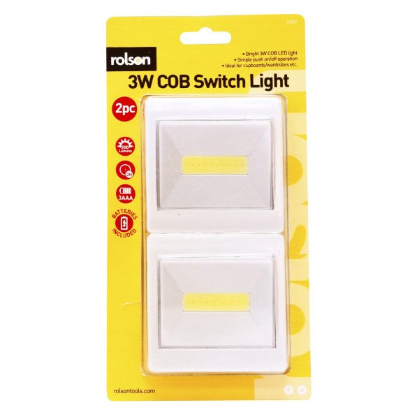 ROLSON 3W COB ON OFF SWITCH LIGHTS 2/PK. RT61542 \\\KD17315