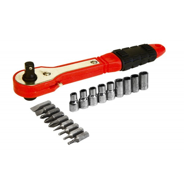 ROLSON OFFSET RATCHET SCREW & SOCKET SET 18 PIECES. RT38660 \\\KD17321
