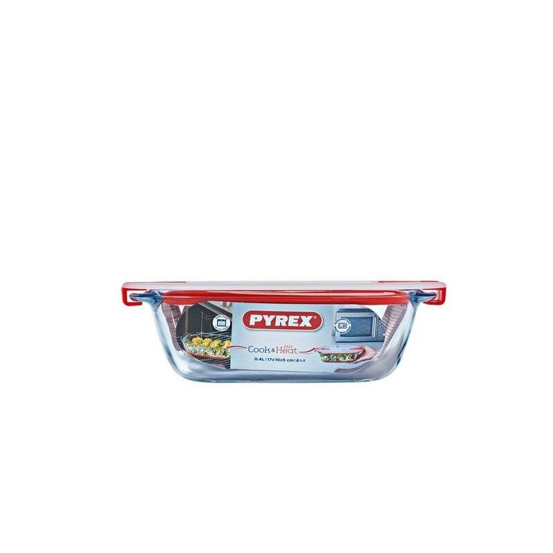 PYREX 17X10 CM GLASS STORAGE CONTAINER WITH LID. 214PH00 \\\KD17348