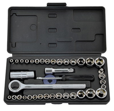 ROLSON 1/4 & 3/8 DR SOCKET SET 40 PIECES. RT36109 \\\KD17420