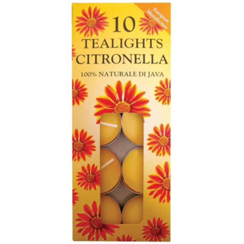 PRICES CINTRONELLA TEA LIGHT CANDLE 4HRS 10/PK. SUN101018 007529 \\\KD17619