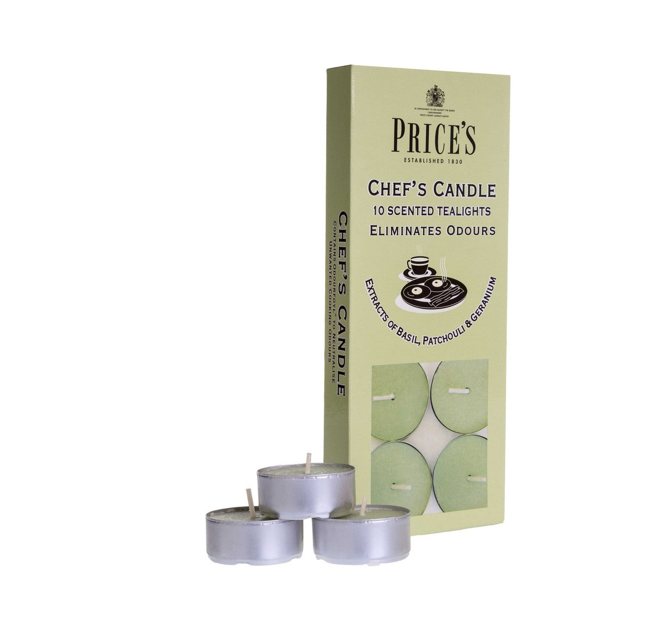 PRICES CHEFS TEALIGHT CANDLES 4HRS 10/PK. FR351016 372490 \\\KD17623