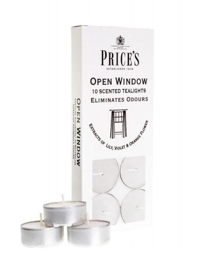 PRICES OPEN WINDOW TEALIGHT CANDLES 4HRS 10/PK. FR551016 372575 \\\KD17624