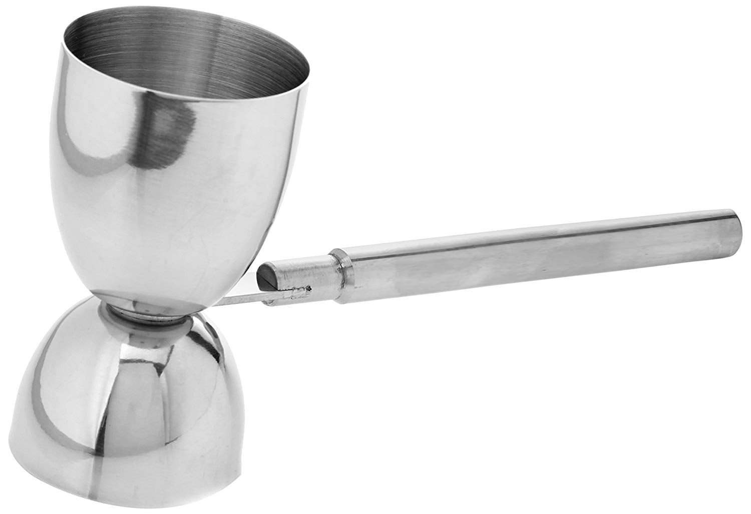BARCRAFT COCKTAIL JIGGER SPIRIT MEASURE WITH DUAL ALCOHOL MEASURE STAINLESS STEEL 25 ML/50 ML. BCLLDBLJIG \\\KD17662
