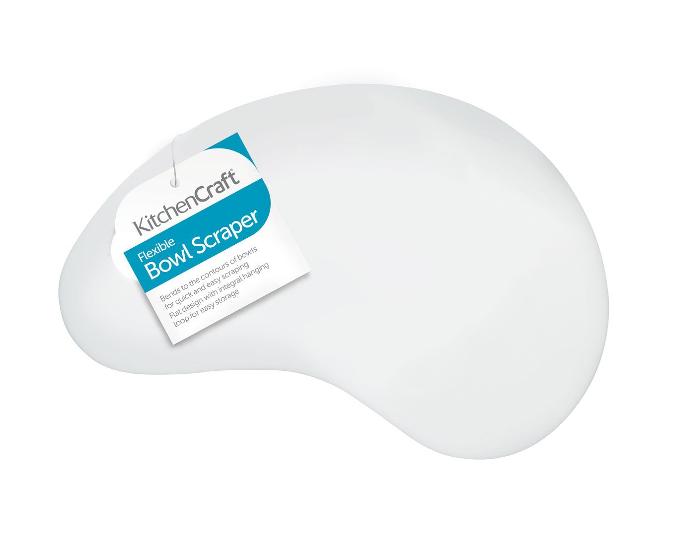 KITCHENCRAFT FLEXIBLE PLASTIC BOWL SCRAPER 17CM X 10 CM (6.5 INCH X 4 INCH). KCBOWLSCRAP \\\KD17665