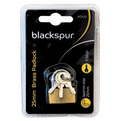 BLACKSPUR BRASS PADLOCK 25MM. PD101 \\\KD17691