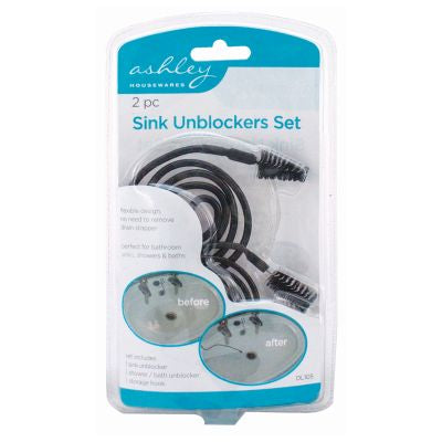 ASHLEY SINK PIPE UNBLOCKERS BRUSH SET 2/PK. BBDL105 \\\KD17717