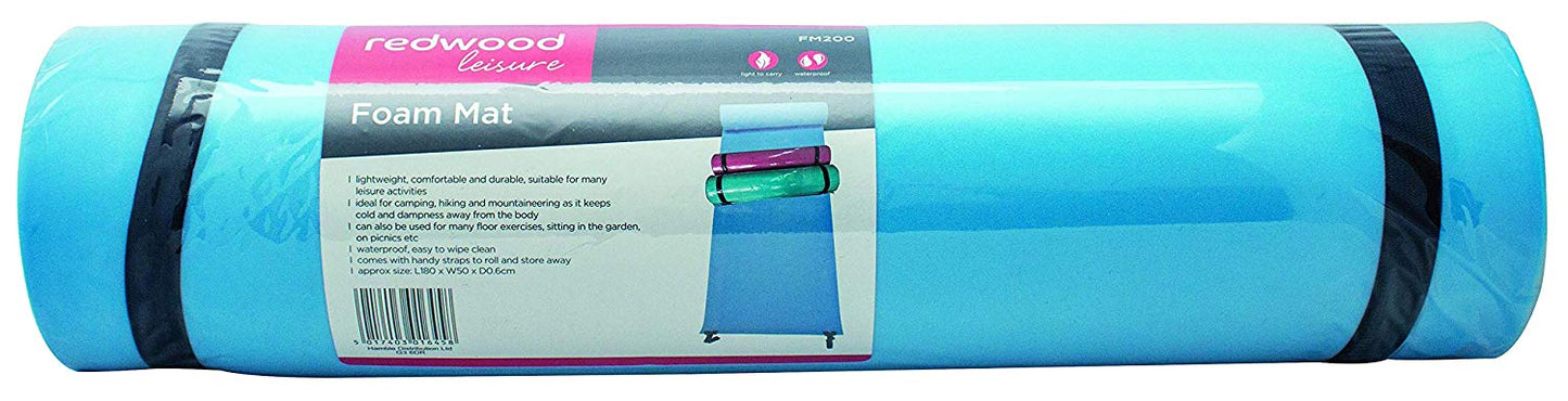REDWOOD LEISURE / YOGA / EXERCISE FOAM MAT 180CM X 50CM X 0.6CM. BB-FM200 \\\KD17718