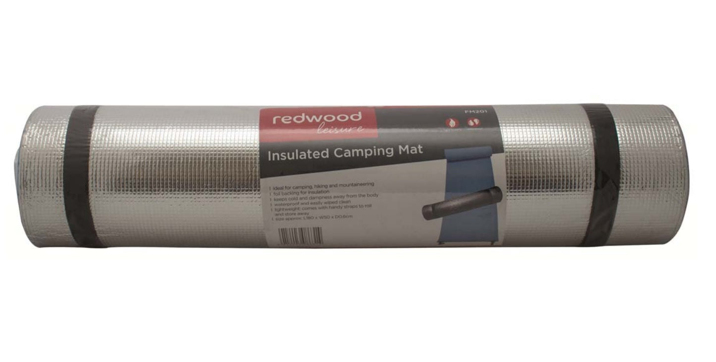 REDWOOD LEISURE / YOGA / EXERCISE INSULATED CAMPING MAT 180CM X 50CM X 0.6CM. FM201 \\\KD17719