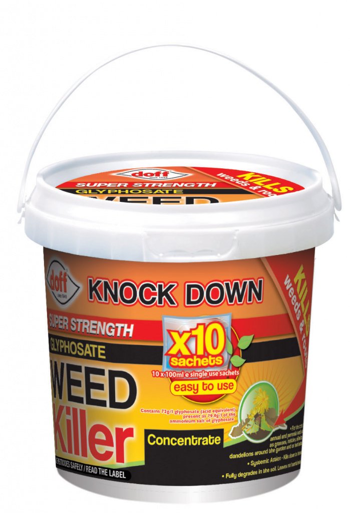 DOFF SUPER STRENGTH WEED KILLER CONCENTRATE SACHET 10 X 80ML. F-FW-010-DOF-02 \\\KD17743