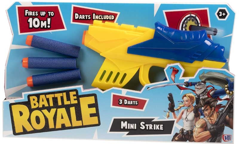 BATTLE ROYLE MINI STRIKE WITH 3 DARTS (FIRES UPTO 10M). 1374636 \\\KD17744