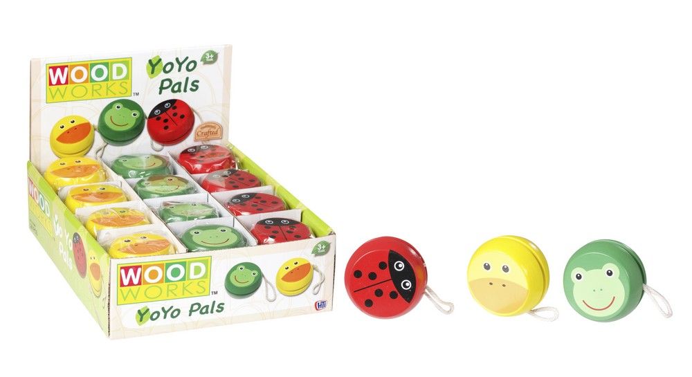 ASSORTED WOODEN YOYO PALS. 1373847 \\\KD17747