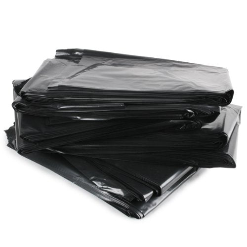 HEAVY DUTY BLACK COMPACTOR SACKS 45 MICRON 145L 180 GAUGE 115CM X 90CM. RY10479 \\\KD17778