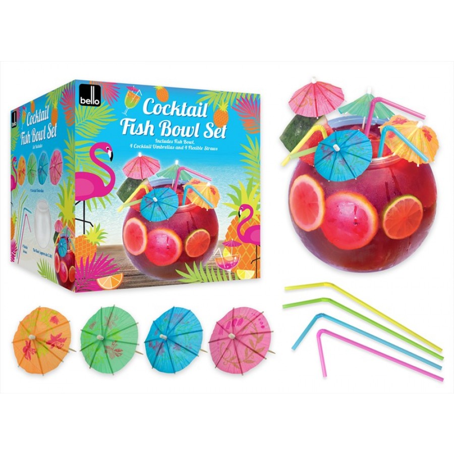 BELLO COCKTAIL FISH BOWL SET 2.8L. AM3047 \\\KD17791