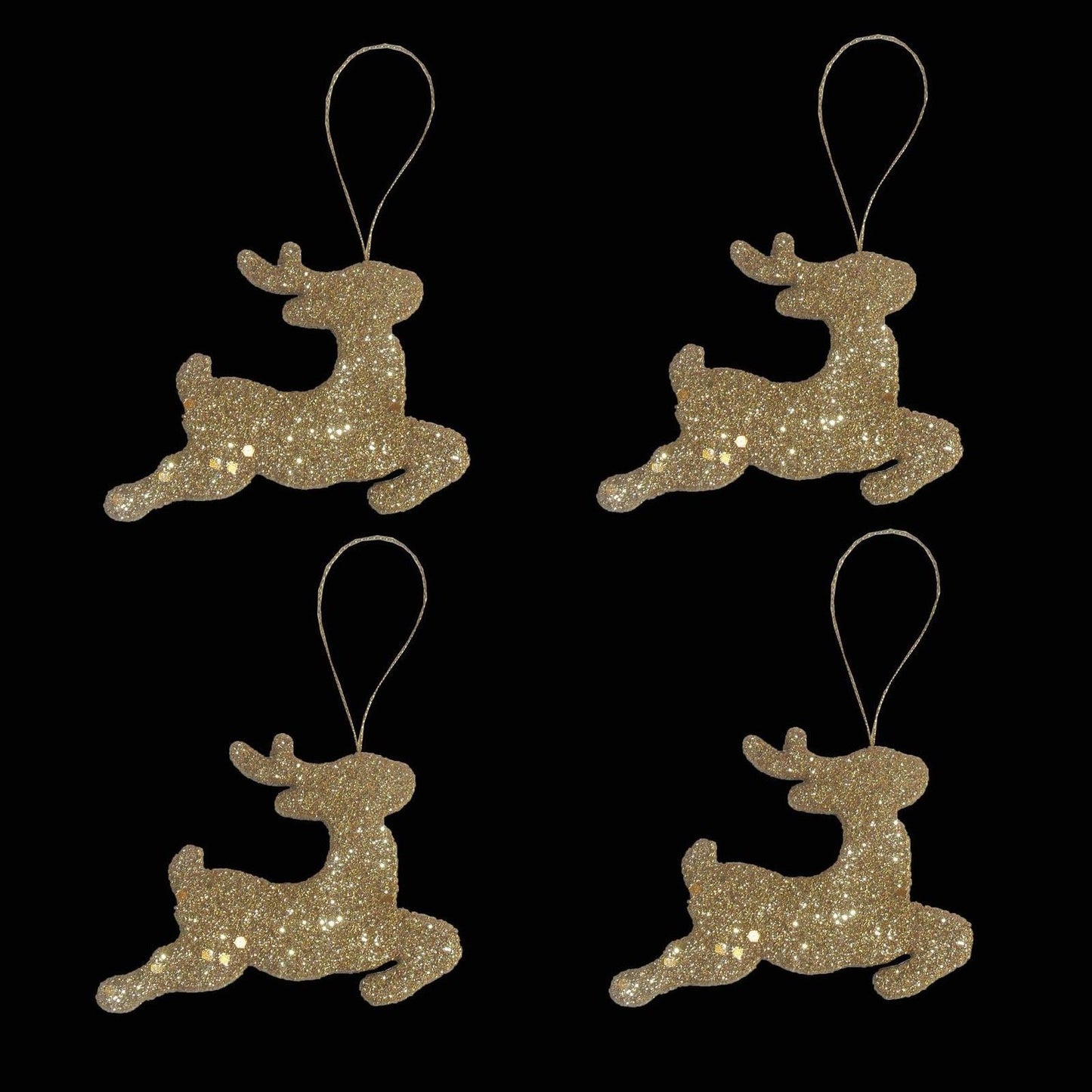 SET OF 4 REINDEER TREE TRIMS. PI451631 \\\KD17800