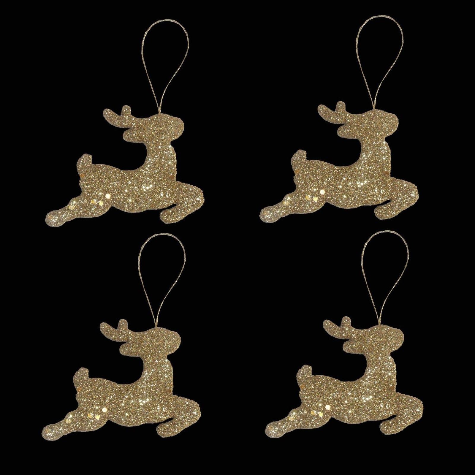 SET OF 4 REINDEER TREE TRIMS. PI451631 \\\KD17800