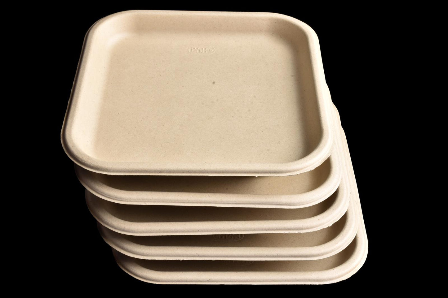BIODEGRADABLE / COMPOSTABLE PARTY 9 INCH / 23CM PLATES 25/PK. BPL02002 \\\KD17811