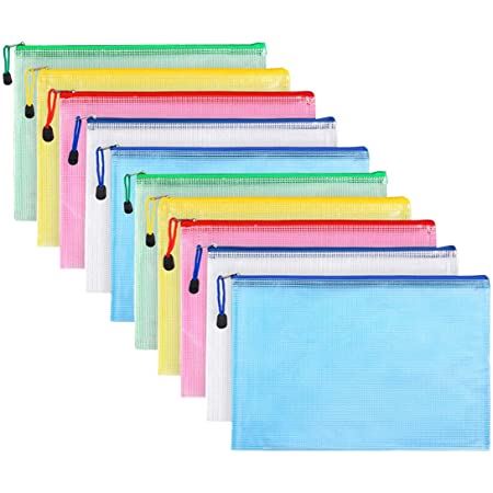 ZIP SEAL DOCUMENT WALLETS 4/PK \\\KD17817