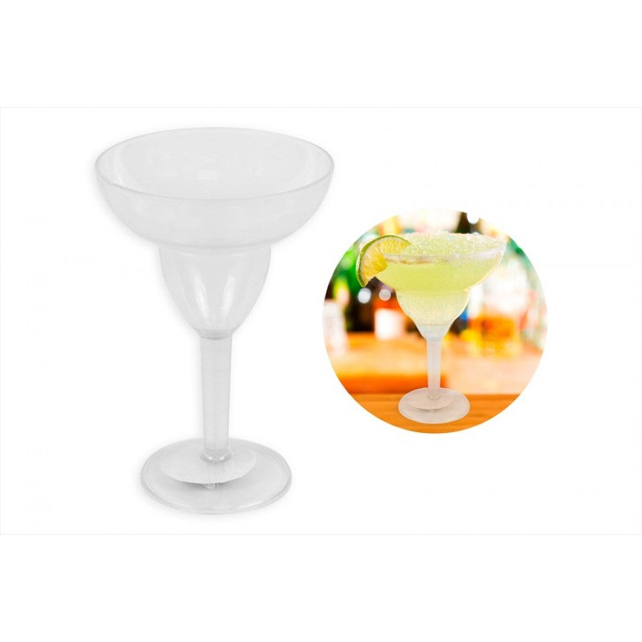 BELLO CLEAR PLASTIC MARGARITA COCKTAIL GLASS 17CM. AM2159 \\\KD17820