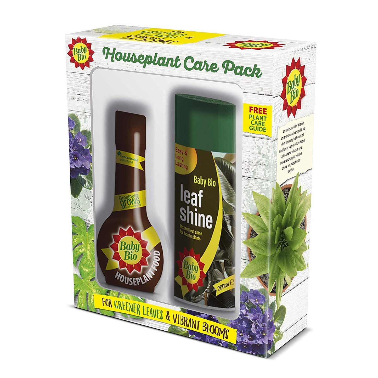 BABY BIO HOUSEPLANT CARE PACK ( BABY BIO ORIGINAL 175ML AND A BABY BIO LEAF SHINE 200ML) 00028. 86600069 \\\KD17849