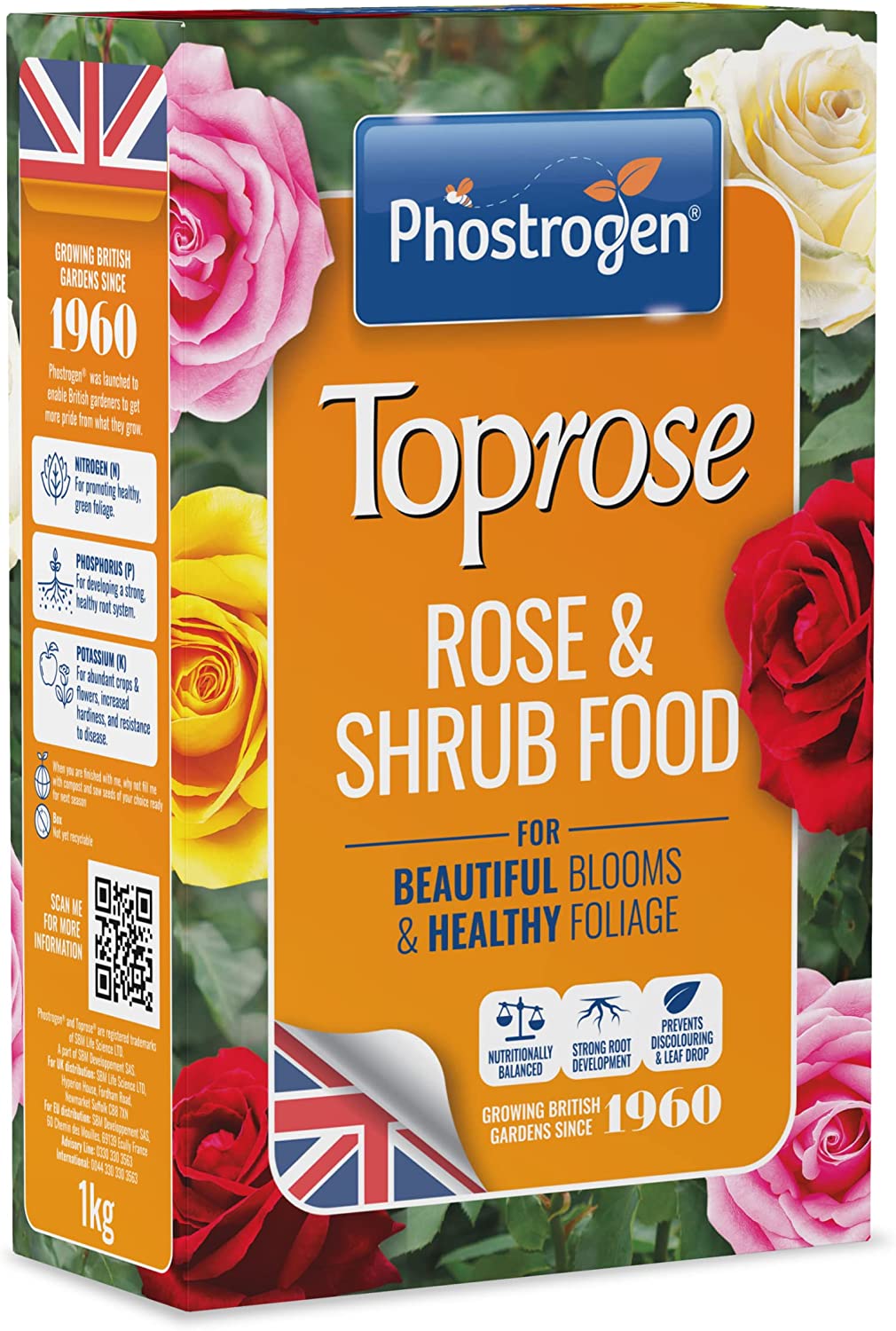 PHOSTROGEN TOPROSE ROSE & SHRUB FEED 1KG. 5878143 40370 050524 \\\KD17850
