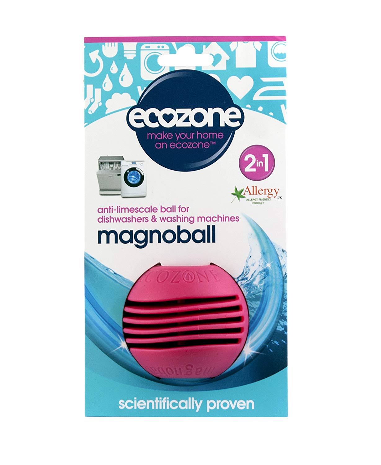 ECOZONE MAGNOBALL ANTI LIMESCALE TREATMENT FOR WASHING MACHINE & DRYER. M807 \\\KD17882