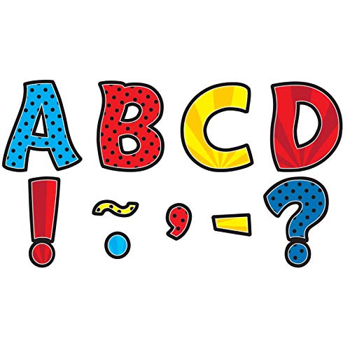 SUPERHERO FUNTASTIC 3 INCH MAGNETIC LETTERS TOTAL 67 PCS. DGITCR77293 \\\KD17896