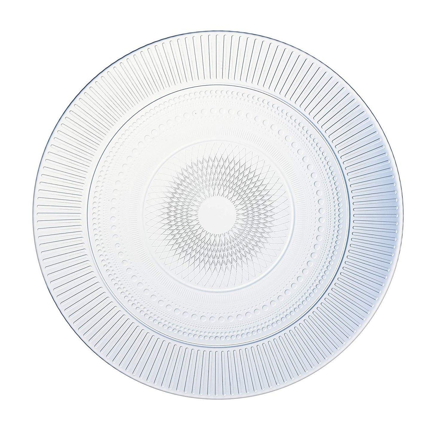 6 PACK LUMINARC LOUISON 19CM FLAT GLASS PLATE. AL6350 \\\KD17901