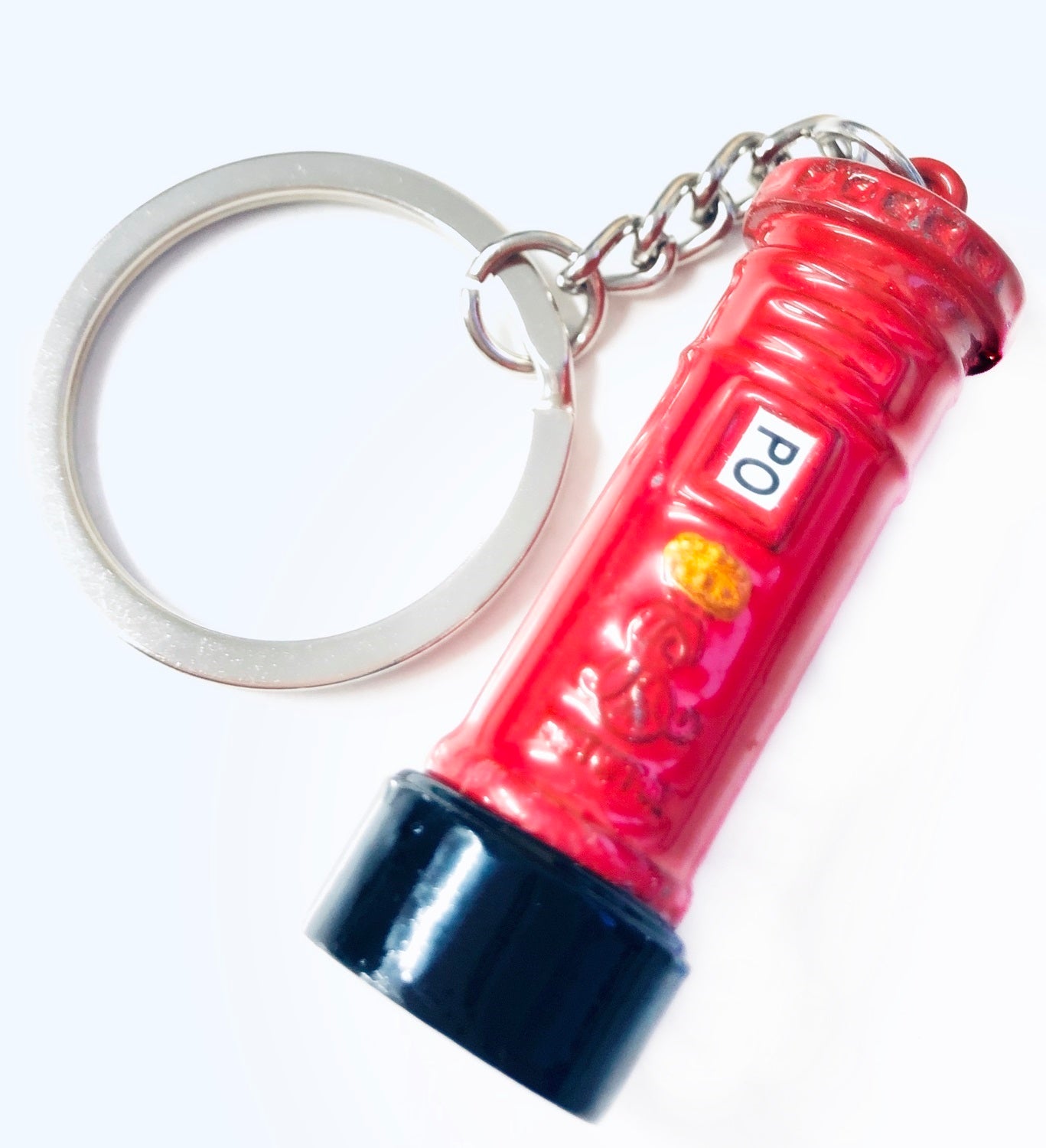 DIE CAST METAL LONDON POST BOX KEY RINGS. JL1519 \\\KD17918