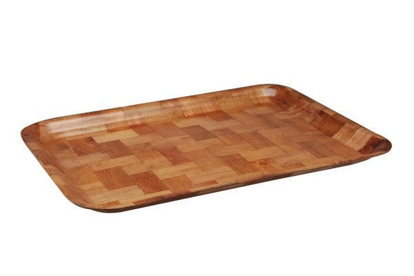 APOLLO WOOVEN BAMBOO WOOD SERVING TRAY 36 X 24CM. AP1919 \\\KD17966