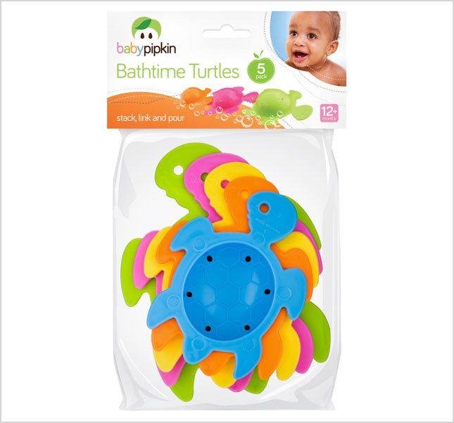 BABYPIPKIN BATH TIME TURTLES 5/PK. Z66032 \\\KD17984