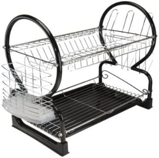 APOLLO CHROME PLATED DIP DISH DRAINER RACK WITH CUTLERY HOLDER. AP2192 \\\KD17998
