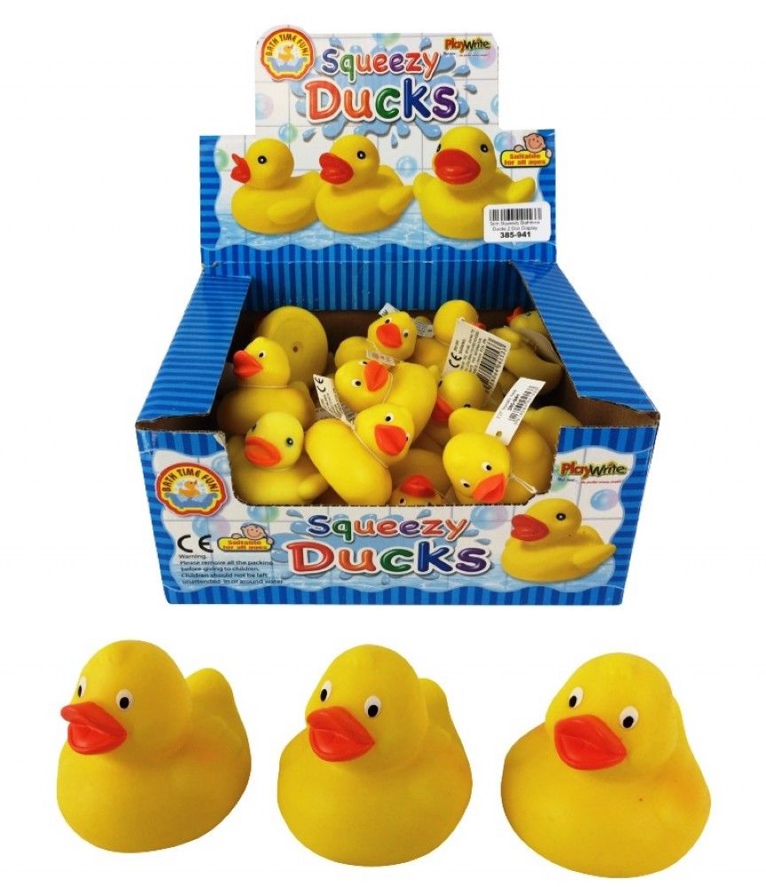 SQUEEZY BATHTIME DUCKS 5CM PACK OF 24. 385-941 \\\KD18016