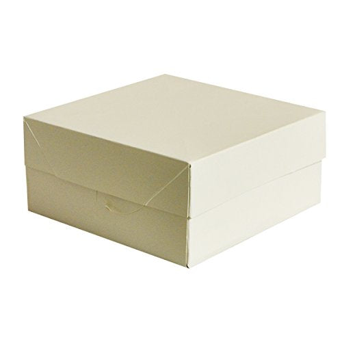 KINGFISHER WHITE CAKE BOX 10 INCH 25 CM. CBOX10 \\\KD18100