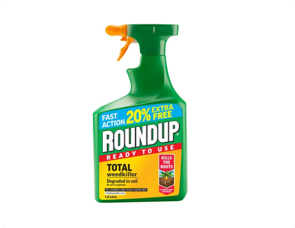 ROUNDUP TOTAL READY TO USE WEEDKILLER 1000ML + 20% EXTRA. 017829 000284 \\\KD18120