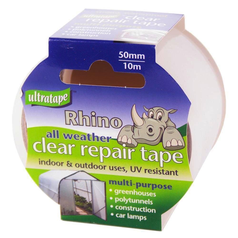 ULTRATAPE RHINO ALL WEATHER CLEAR TAPE 50MM X 10M. PY0009 805199 \\\KD18125